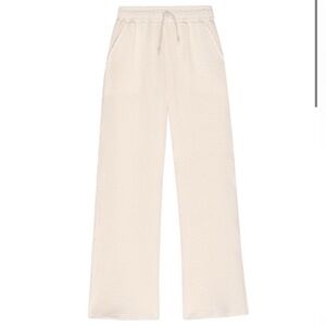 DONNI Waffle Knit Pants in Blush Pink
